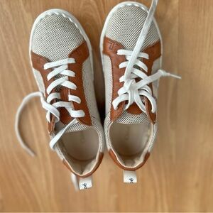 Chloe Kids Brown and White Sneakers